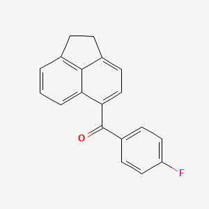 molecular formula C19H13FO B6090432 1,2-dihydro-5-acenaphthylenyl(4-fluorophenyl)methanone 