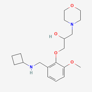 molecular formula C19H30N2O4 B6090490 1-{2-[(cyclobutylamino)methyl]-6-methoxyphenoxy}-3-(4-morpholinyl)-2-propanol 