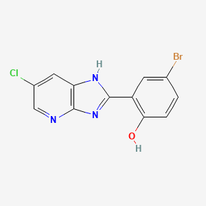 4-bromo-2-(6-chloro-3H-imidazo[4,5-b]pyridin-2-yl)phenol