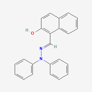 molecular formula C23H18N2O B6090519 2-hydroxy-1-naphthaldehyde diphenylhydrazone 