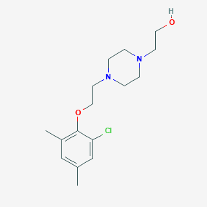 2-{4-[2-(2-chloro-4,6-dimethylphenoxy)ethyl]-1-piperazinyl}ethanol