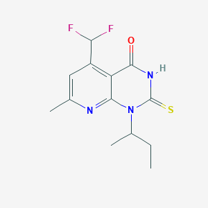 1-sec-butyl-5-(difluoromethyl)-2-mercapto-7-methylpyrido[2,3-d]pyrimidin-4(1H)-one