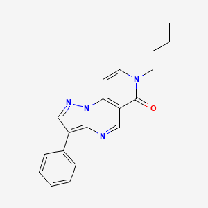 molecular formula C19H18N4O B6090570 7-butyl-3-phenylpyrazolo[1,5-a]pyrido[3,4-e]pyrimidin-6(7H)-one 