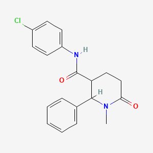 N-(4-chlorophenyl)-1-methyl-6-oxo-2-phenyl-3-piperidinecarboxamide