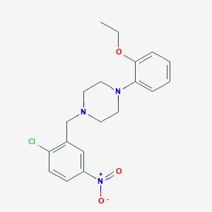 1-(2-chloro-5-nitrobenzyl)-4-(2-ethoxyphenyl)piperazine