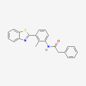 N-[3-(1,3-benzothiazol-2-yl)-2-methylphenyl]-2-phenylacetamide