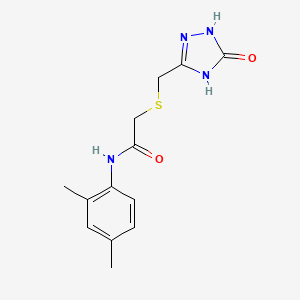 N-(2,4-dimethylphenyl)-2-{[(5-oxo-4,5-dihydro-1H-1,2,4-triazol-3-yl)methyl]thio}acetamide