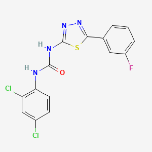 N-(2,4-dichlorophenyl)-N'-[5-(3-fluorophenyl)-1,3,4-thiadiazol-2-yl]urea