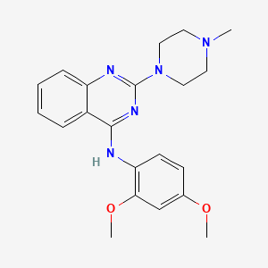 N-(2,4-dimethoxyphenyl)-2-(4-methyl-1-piperazinyl)-4-quinazolinamine