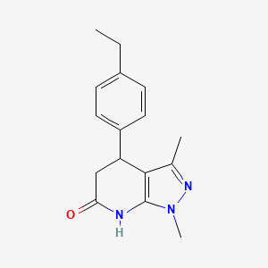 4-(4-ethylphenyl)-1,3-dimethyl-1,4,5,7-tetrahydro-6H-pyrazolo[3,4-b]pyridin-6-one