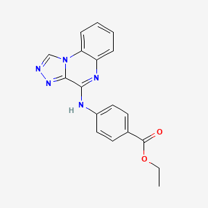 ethyl 4-([1,2,4]triazolo[4,3-a]quinoxalin-4-ylamino)benzoate