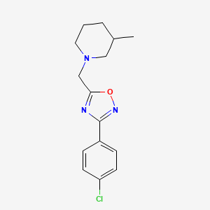 1-{[3-(4-chlorophenyl)-1,2,4-oxadiazol-5-yl]methyl}-3-methylpiperidine