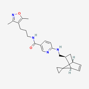 N-[3-(3,5-dimethyl-4-isoxazolyl)propyl]-6-{[(1R*,2S*,4S*)-spiro[bicyclo[2.2.1]heptane-7,1'-cyclopropane]-5-en-2-ylmethyl]amino}nicotinamide