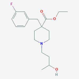 molecular formula C19H28FNO3 B6090707 ethyl 4-(3-fluorobenzyl)-1-(3-hydroxybutyl)-4-piperidinecarboxylate 