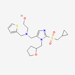 2-[{[2-[(cyclopropylmethyl)sulfonyl]-1-(tetrahydro-2-furanylmethyl)-1H-imidazol-5-yl]methyl}(2-thienylmethyl)amino]ethanol