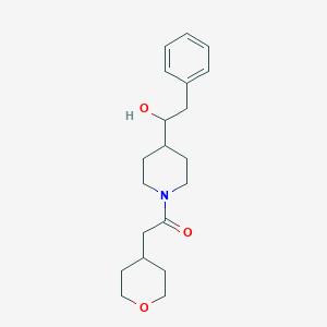 2-phenyl-1-[1-(tetrahydro-2H-pyran-4-ylacetyl)-4-piperidinyl]ethanol