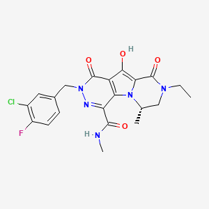 molecular formula C21H21ClFN5O4 B609081 MK-2048 CAS No. 869901-69-9