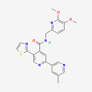 molecular formula C23H21N5O3S B609087 MK-3697 CAS No. 1224846-01-8