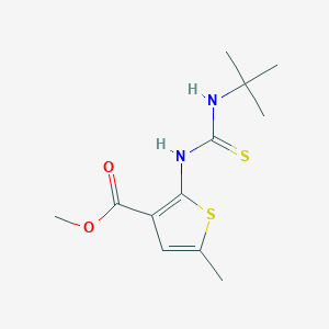 methyl 2-{[(tert-butylamino)carbonothioyl]amino}-5-methyl-3-thiophenecarboxylate