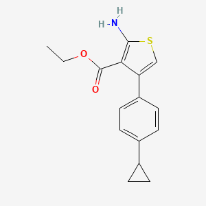 ethyl 2-amino-4-(4-cyclopropylphenyl)-3-thiophenecarboxylate