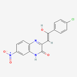 3-[2-(4-chlorophenyl)-2-oxoethylidene]-7-nitro-3,4-dihydro-2(1H)-quinoxalinone