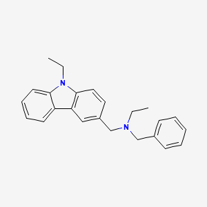 N-benzyl-N-[(9-ethyl-9H-carbazol-3-yl)methyl]ethanamine