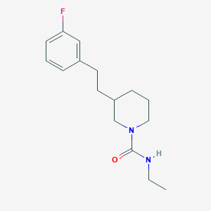 N-ethyl-3-[2-(3-fluorophenyl)ethyl]-1-piperidinecarboxamide