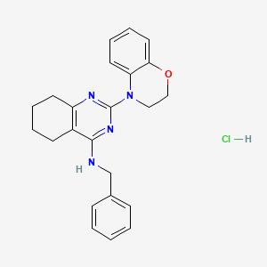 N-benzyl-2-(2,3-dihydro-1,4-benzoxazin-4-yl)-5,6,7,8-tetrahydroquinazolin-4-amine;hydrochloride