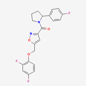 5-[(2,4-difluorophenoxy)methyl]-3-{[2-(4-fluorophenyl)-1-pyrrolidinyl]carbonyl}isoxazole