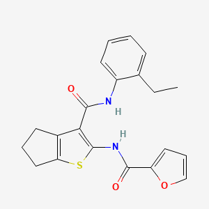 N-{3-[(2-ETHYLPHENYL)CARBAMOYL]-4H,5H,6H-CYCLOPENTA[B]THIOPHEN-2-YL}FURAN-2-CARBOXAMIDE