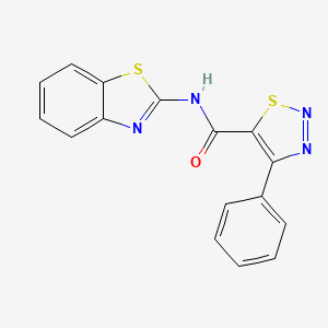 N-[(2Z)-1,3-benzothiazol-2(3H)-ylidene]-4-phenyl-1,2,3-thiadiazole-5-carboxamide