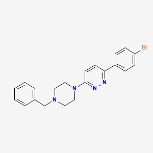 3-(4-Bromophenyl)-6-[4-benzylpiperazinyl]pyridazine