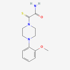 2-[4-(2-METHOXYPHENYL)PIPERAZINO]-2-THIOXOACETAMIDE