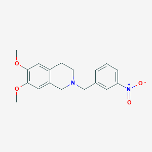 6,7-dimethoxy-2-(3-nitrobenzyl)-1,2,3,4-tetrahydroisoquinoline