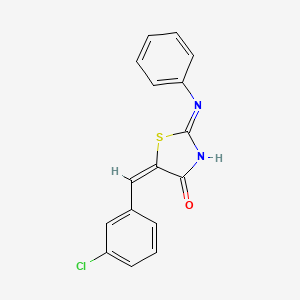 5-(3-chlorobenzylidene)-2-(phenylimino)-1,3-thiazolidin-4-one