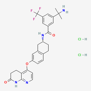 molecular formula C29H31Cl2F3N4O3 B609181 ML 786 二盐酸盐 CAS No. 1237536-18-3