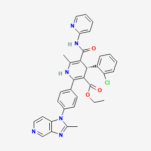 molecular formula C34H29ClN6O3 B609203 莫迪芬特，(S)- CAS No. 122957-07-7