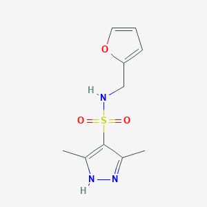 N-(2-furylmethyl)-3,5-dimethyl-1H-pyrazole-4-sulfonamide