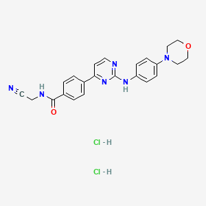 molecular formula C23H24Cl2N6O2 B609220 莫美洛替尼二盐酸盐 CAS No. 1380317-28-1