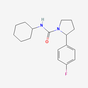 N-cyclohexyl-2-(4-fluorophenyl)-1-pyrrolidinecarboxamide