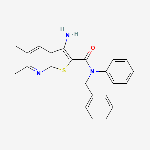 3-amino-N-benzyl-4,5,6-trimethyl-N-phenylthieno[2,3-b]pyridine-2-carboxamide