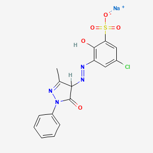 B609225 Sodium 3-(5-hydroxy-3-methyl-1-phenylpyrazol-4-ylazo)-5-chloro-2-hydroxybenzenesulphonate CAS No. 1934-24-3