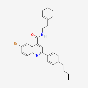 6-bromo-2-(4-butylphenyl)-N-[2-(1-cyclohexen-1-yl)ethyl]-4-quinolinecarboxamide