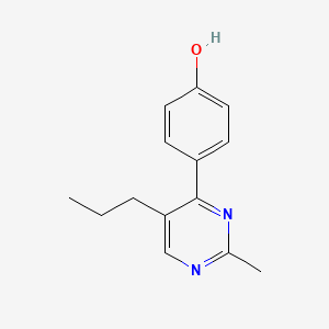 4-(2-methyl-5-propylpyrimidin-4-yl)phenol