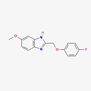 2-[(4-fluorophenoxy)methyl]-5-methoxy-1H-benzimidazole