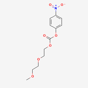 molecular formula C12H15NO7 B609245 m-PEG3-4-硝基苯基碳酸酯 CAS No. 105108-59-6
