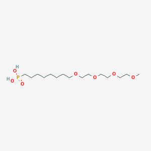 molecular formula C15H33O7P B609257 m-PEG4-(CH2)6-膦酸 CAS No. 2028281-85-6