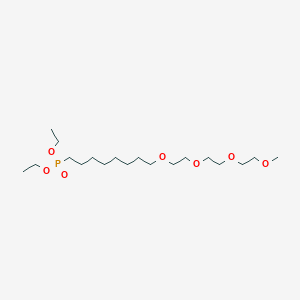 molecular formula C19H41O7P B609258 m-PEG4-(CH2)8-膦酸乙酯 CAS No. 2028281-89-0