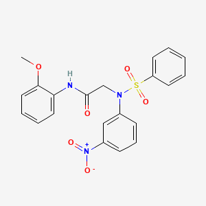 N~1~-(2-methoxyphenyl)-N~2~-(3-nitrophenyl)-N~2~-(phenylsulfonyl)glycinamide