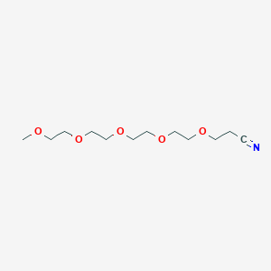 molecular formula C12H23NO5 B609271 m-PEG5-nitrile CAS No. 81836-41-1